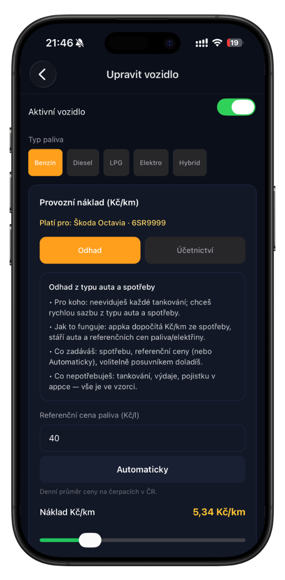 DriveCalc — vehicle costs